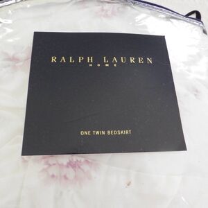 NEW Ralph Lauren Twin Solange Bed Skirt Ruffle‎ White Lavender Purple Floral 15"